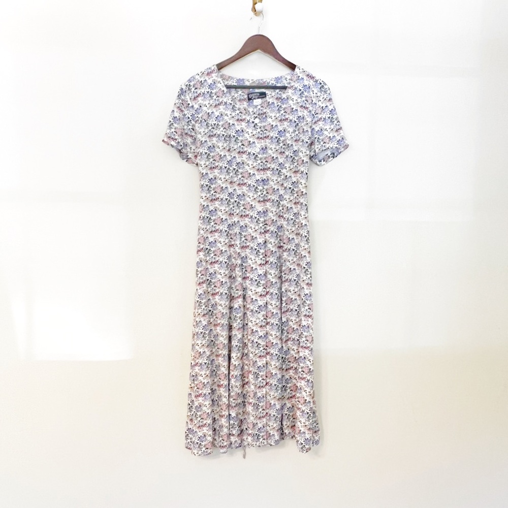 Vintage Pastel Floral Dress